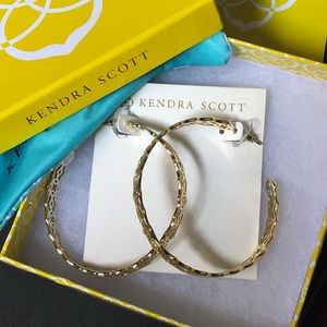 Kendra Scott Gold Percy Hoops